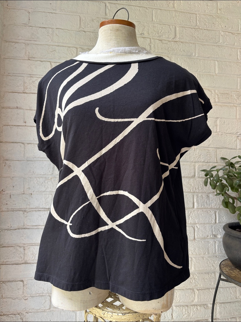 Ralph Lauren Large Cursive LOGO R.L. print Cap Sleeve Top XL